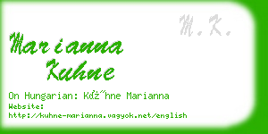 marianna kuhne business card